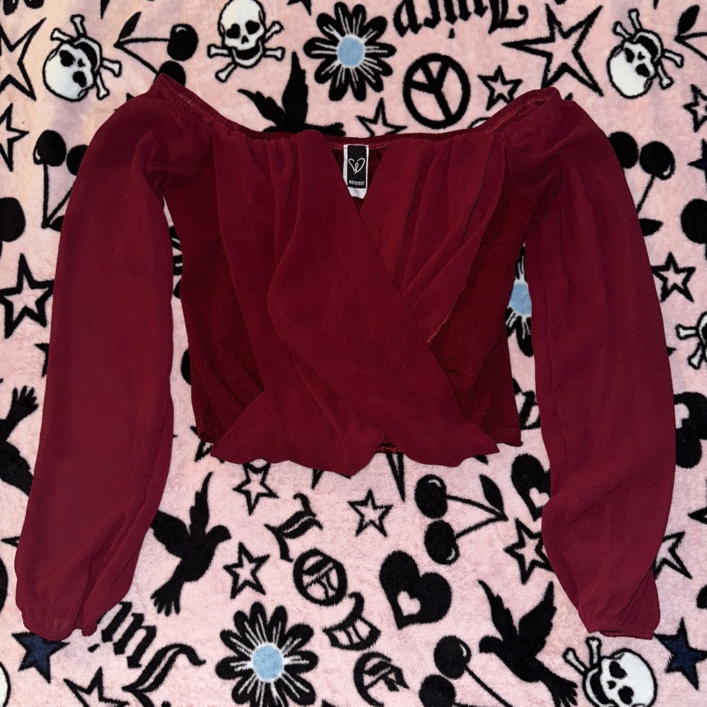 Windsor Red Wine Blouse